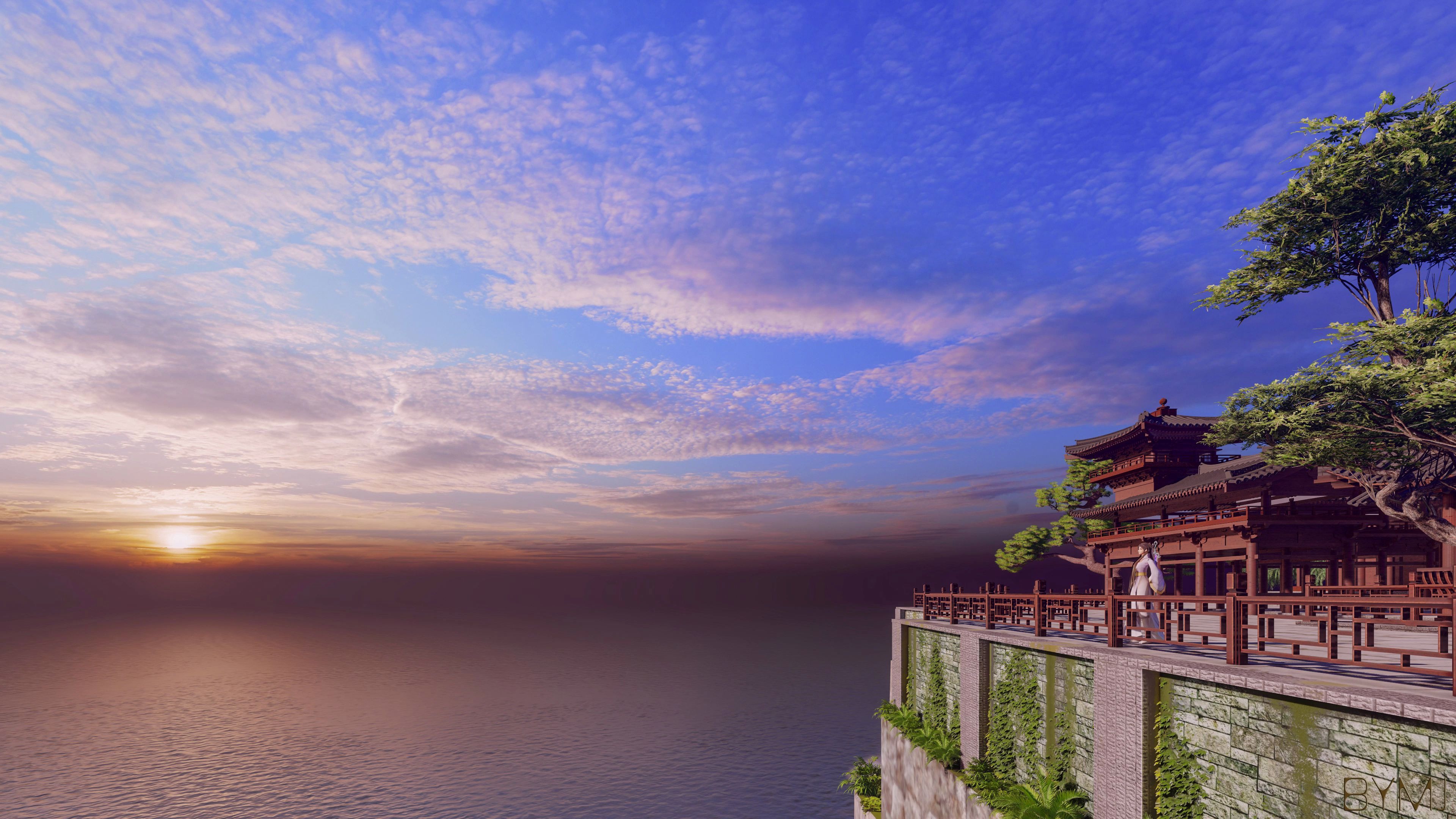 lumion10渲染斗罗大陆场景唐门效果图