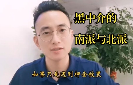 黑中介江湖派系,南派与北派的套路对比哔哩哔哩bilibili