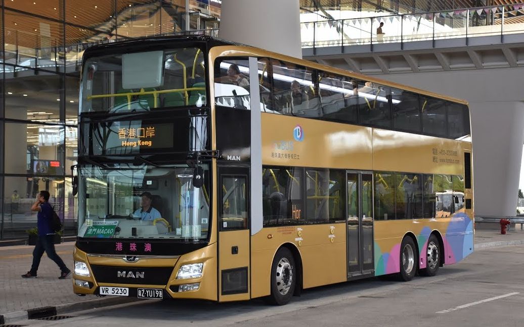 港珠澳大桥穿梭巴士猛狮a95 nd363f(往香港)全程行车片段