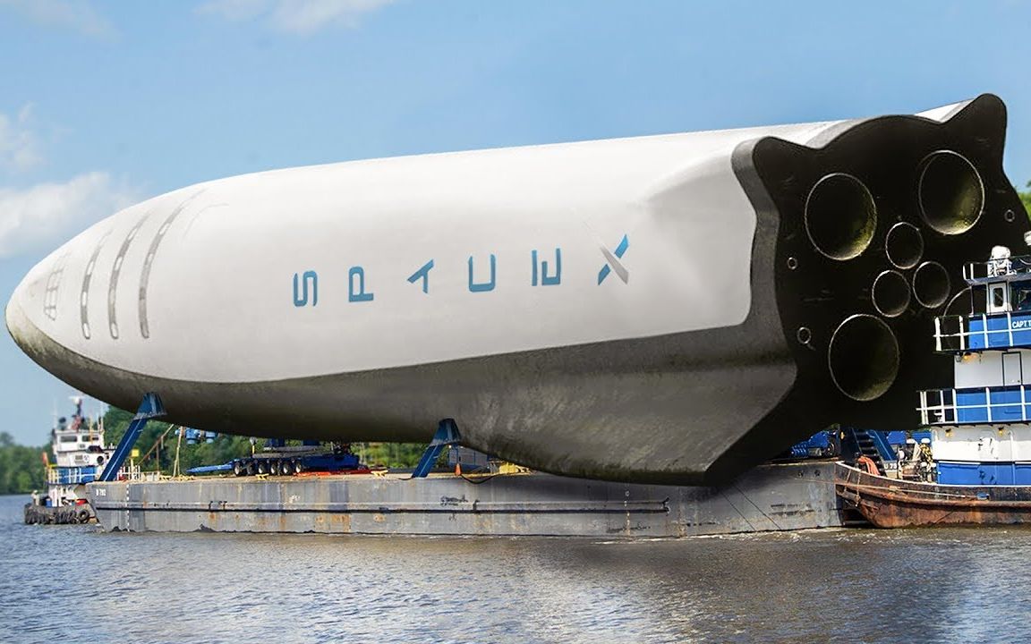 spacex怎么运输bfr超大火箭?