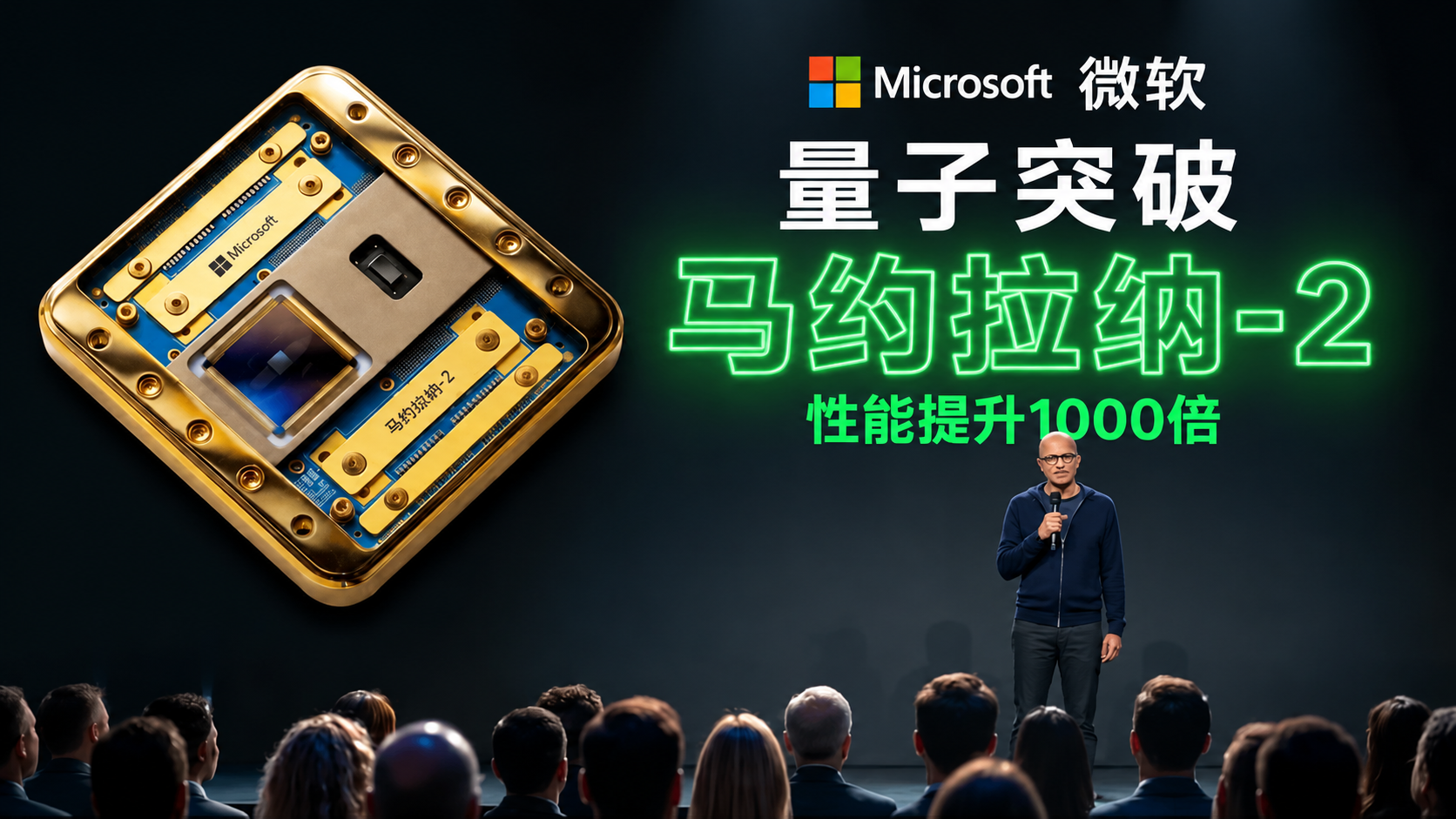 微软量子计算史诗级突破!性能暴涨1000倍!Majorana 2原理解析