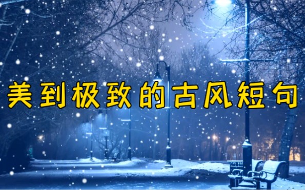 天上星河转,人间帘幕垂‖美到极致的古风短句哔哩哔哩bilibili