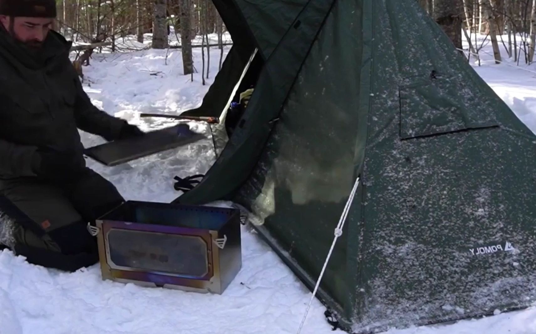 零下27度,极寒的极北森林帐篷露营