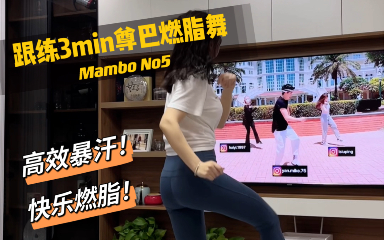 [图]跟练4min尊巴燃脂舞Mambo No5快乐燃脂，简单暴汗！