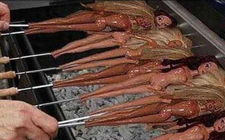 中国奇葩重口味烧烤,老外纷纷吓到尿裤子,你敢吃吗?