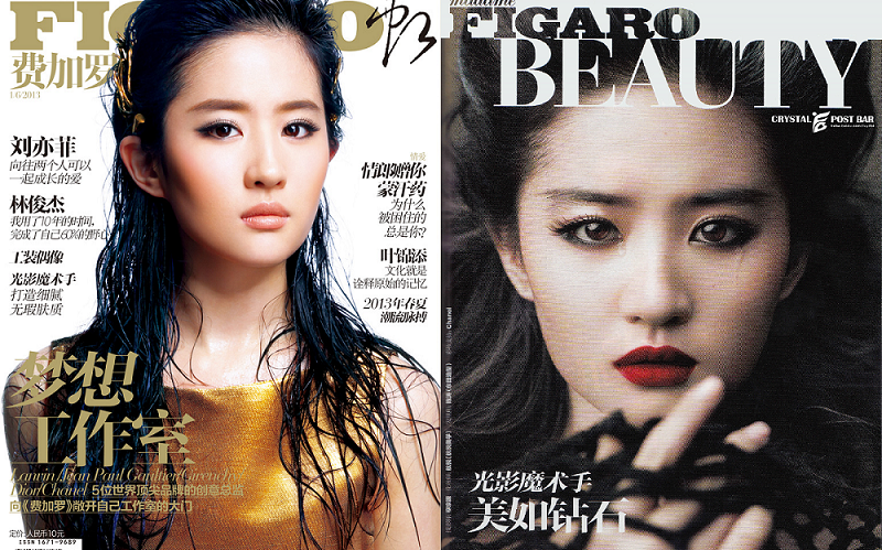 【刘亦菲 | 杂志】2013年6月刊《费加罗ⷍadame Figaro》封面【摄影:王龙伟、柳宗源(BEAUTY专题)】哔哩哔哩bilibili