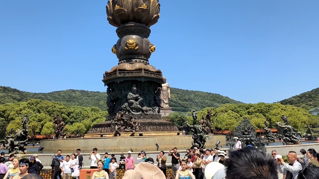 2023年5月2日灵山大佛九龙灌浴表演片段