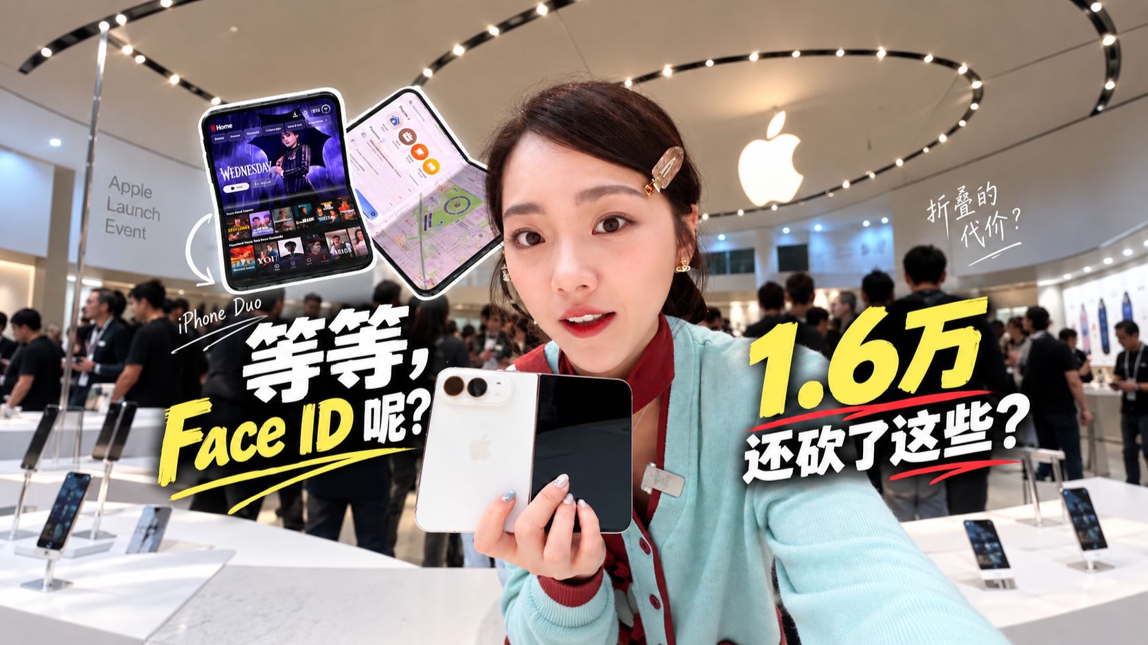 苹果发布会现场!为了做IPhone Duo,苹果牺牲了什么?
