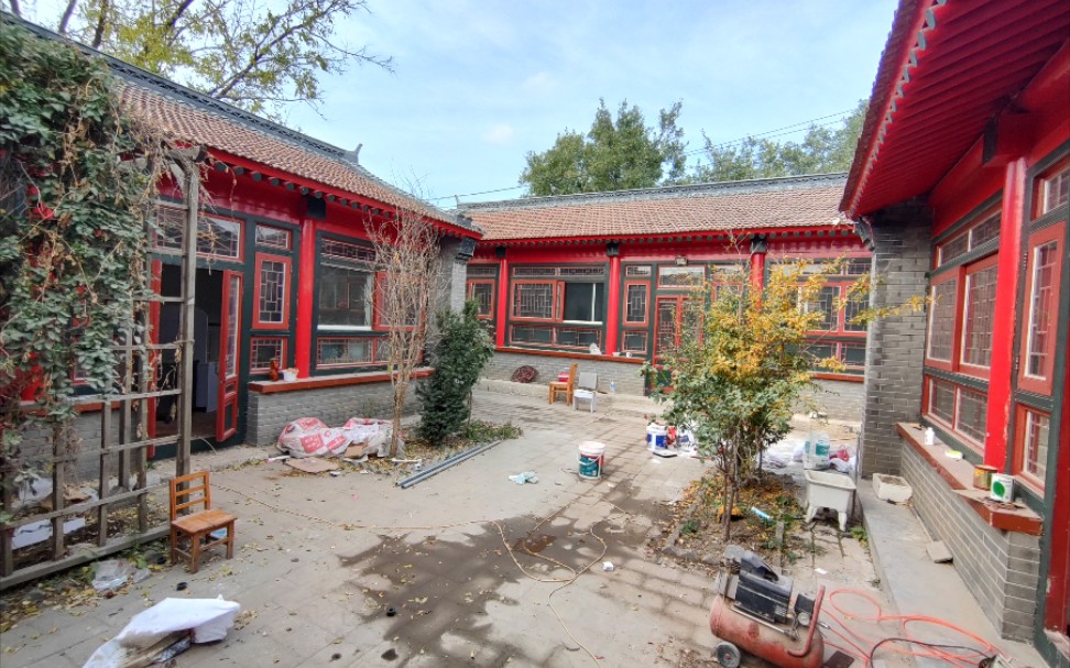 北京宋庄700平两进中式四合院首租工作室办公会所接待民宿会所轰趴均