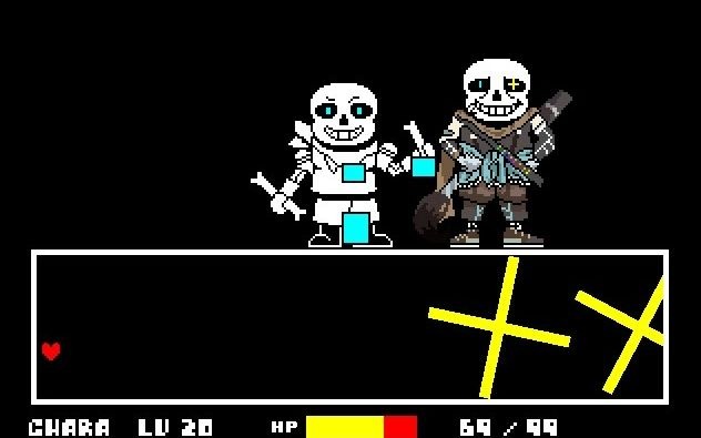 【ink! sans审判战】面对au守护者!死两下就吃不消了!