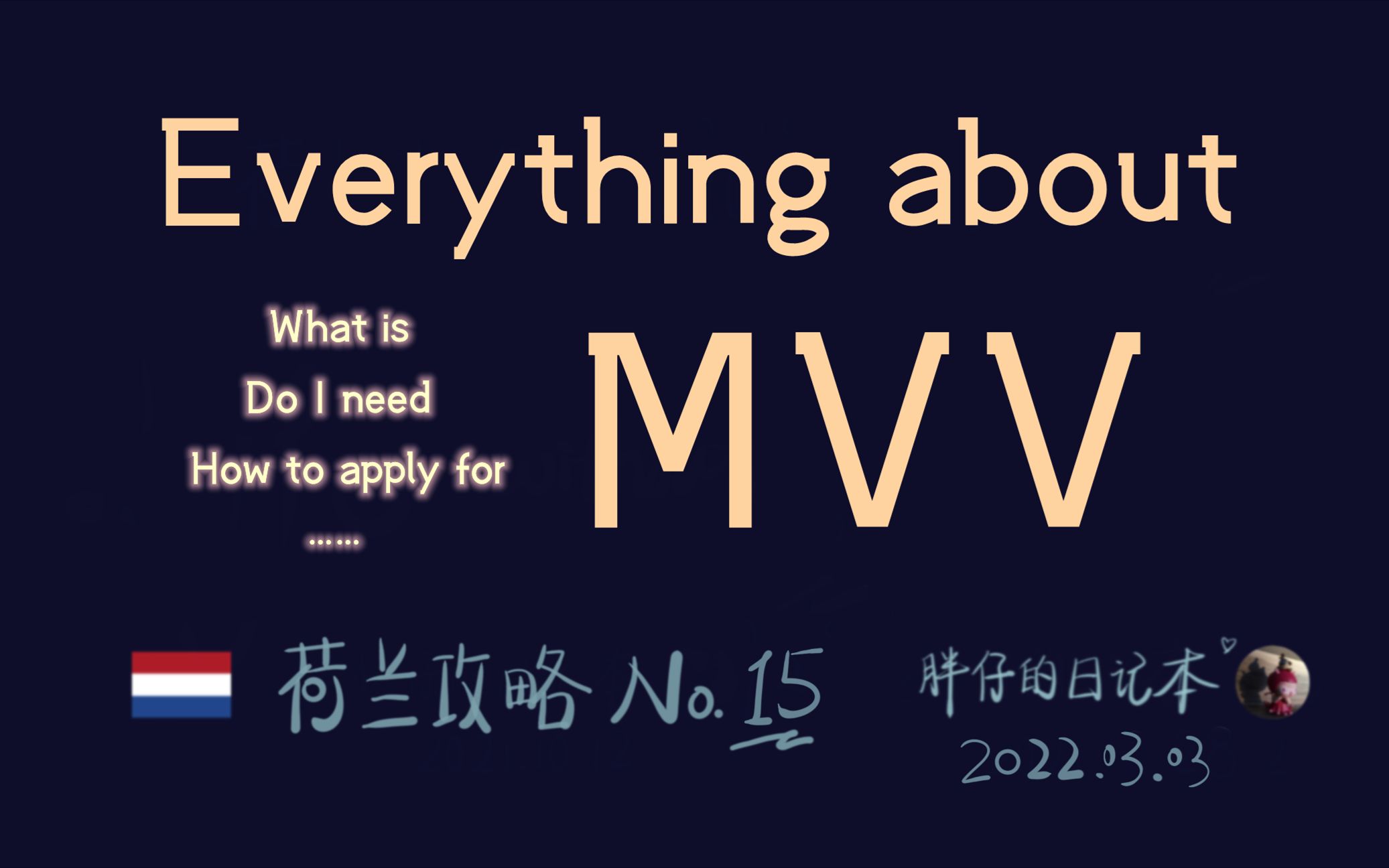 攻略15荷兰 Everything about MVV | 什么是MVV | 我需要申请MVV吗 | 如何申请MVV | 胖仔的荷兰日记 20220228哔哩哔哩bilibili