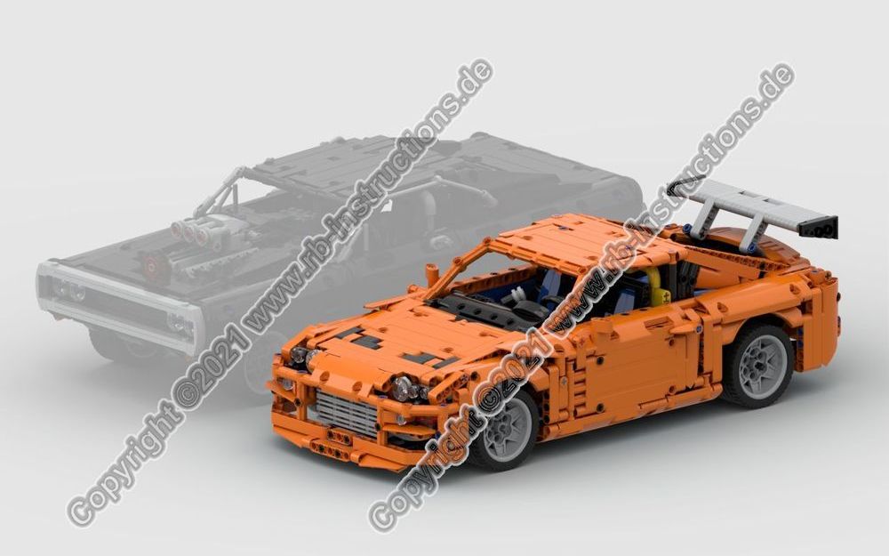 速度与激情丰田supramkivlego乐高technic科技机械moc