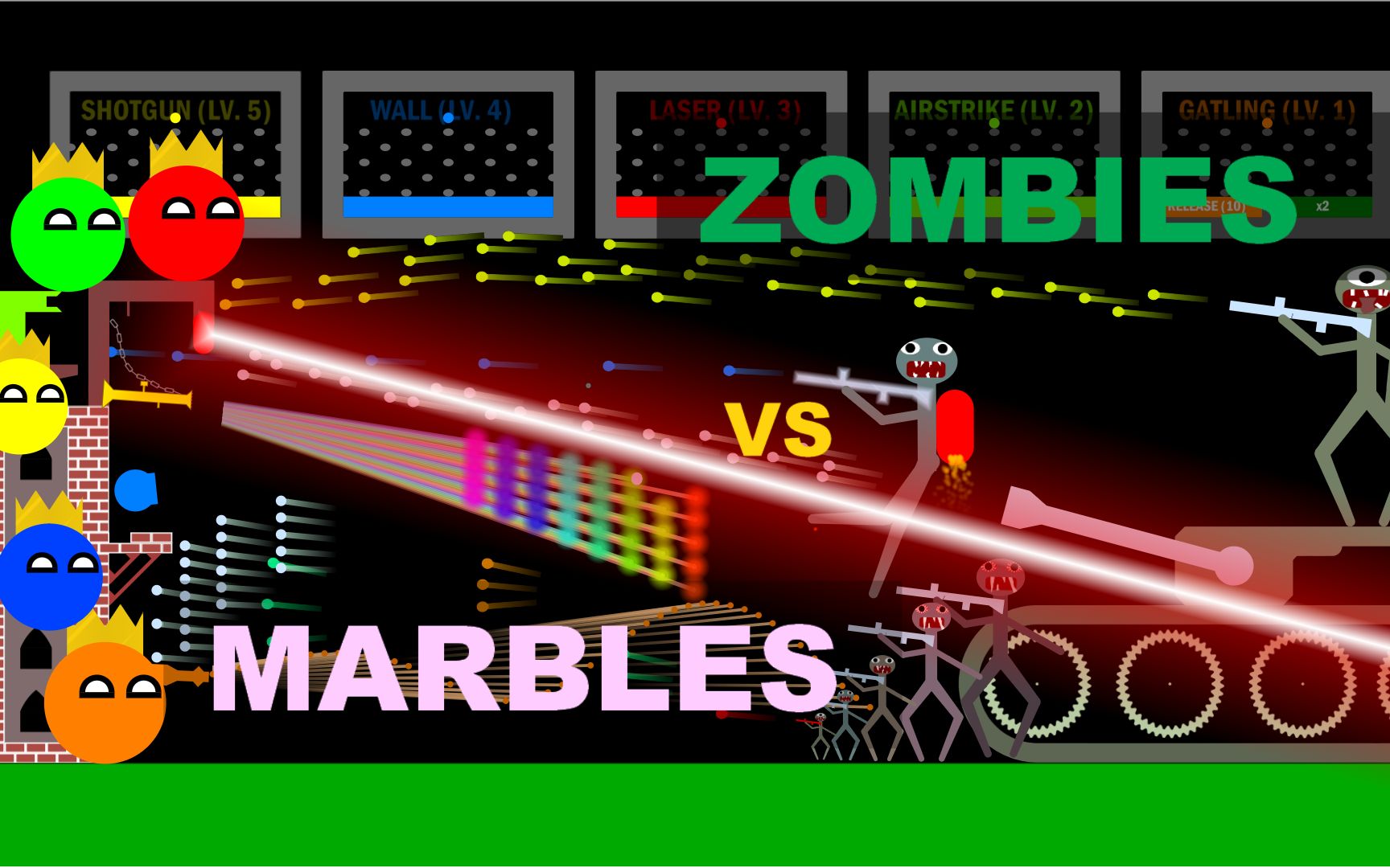 [图]球球大战火柴人僵尸- Marbles VS Zombie Stickman Battle