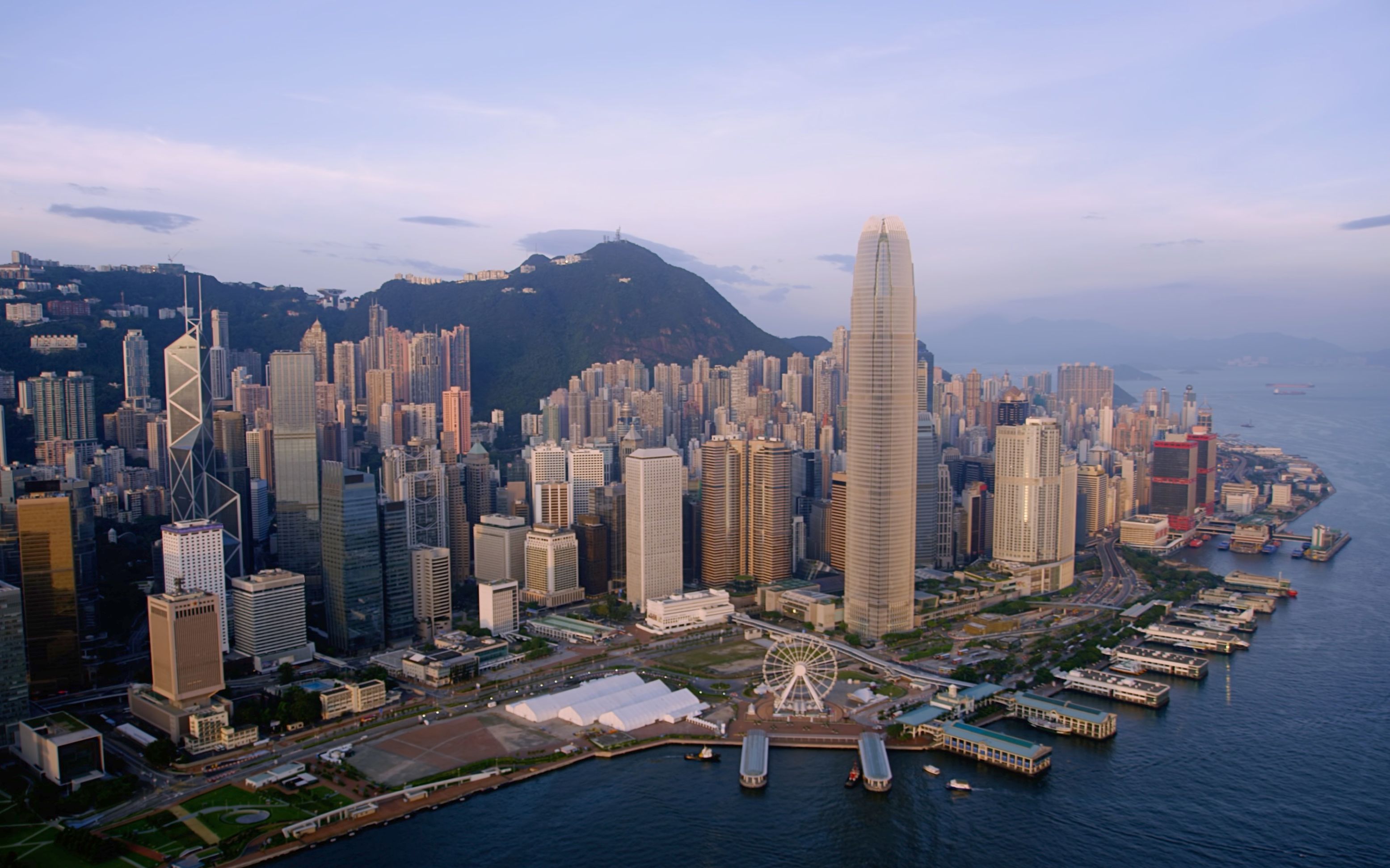 香港全景 鸟瞰图图片