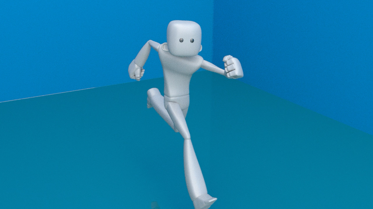 maya动画小人跑步