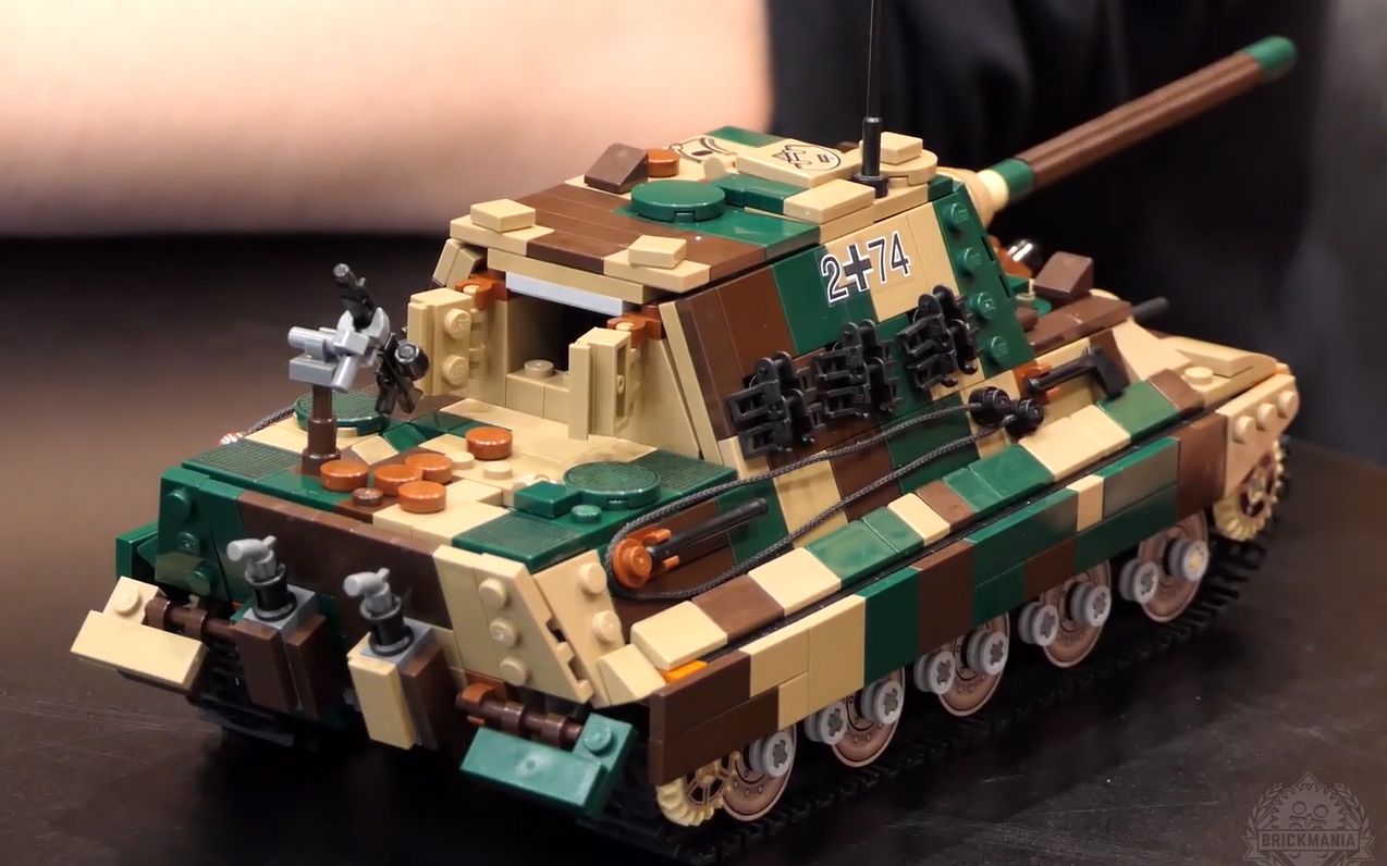 【拼砌大师】「brickmania03"猎虎"坦克歼击车」带