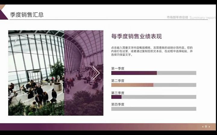 【年终总结汇报】市场部年终总结ppt模板哔哩哔哩bilibili