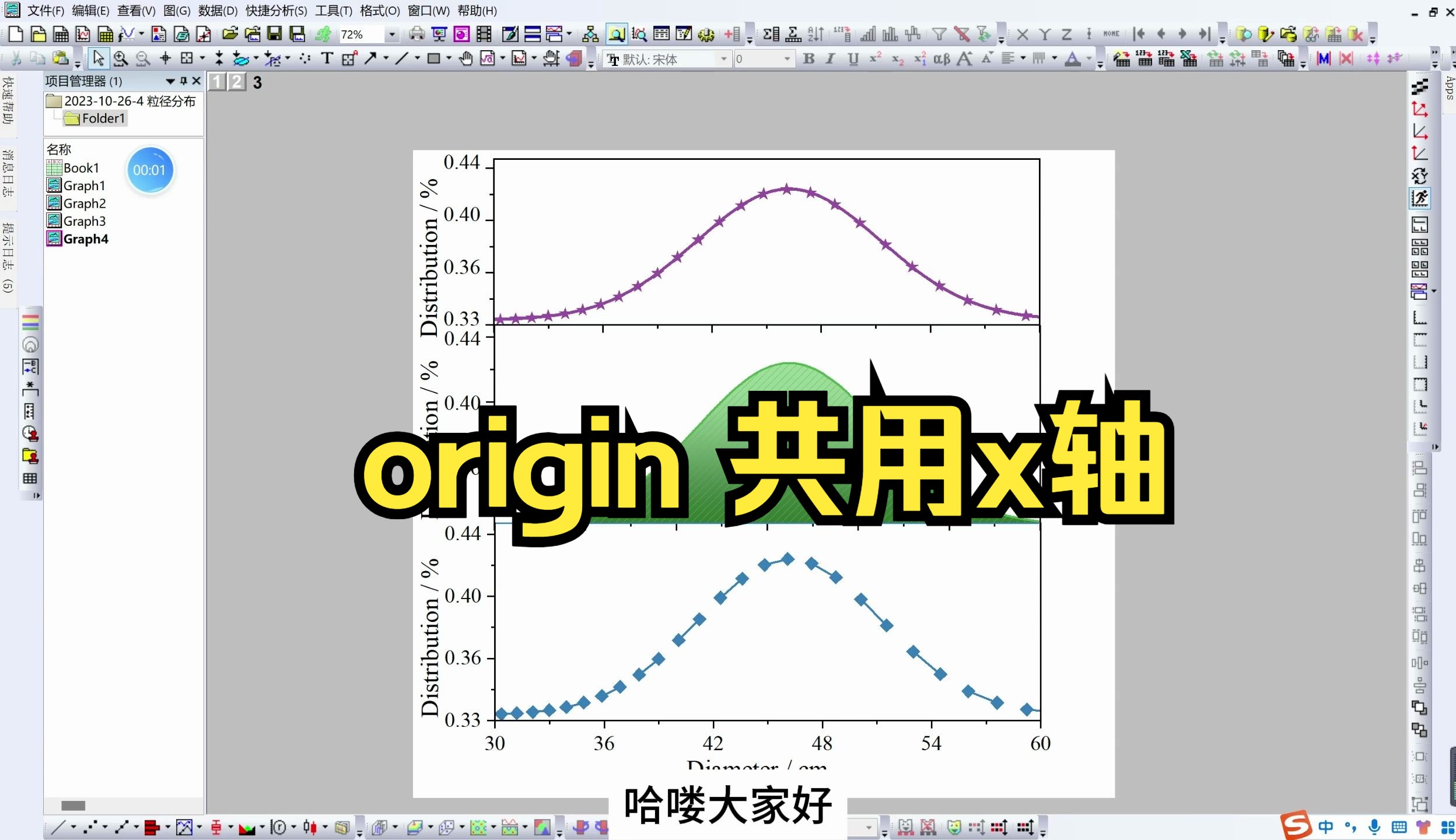 共用x轴的图怎么画?会复制就能画!哔哩哔哩bilibili