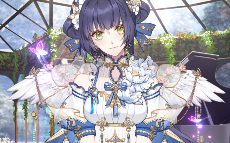 少女的王座100连满塑花间迷踪七夕活动卡池公主ssr服装