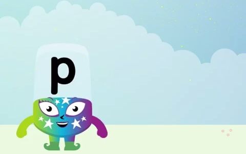 [图]26个英文字母的书写笔画p-字母积木@Alphablocks - Learn How to Write the Letter p