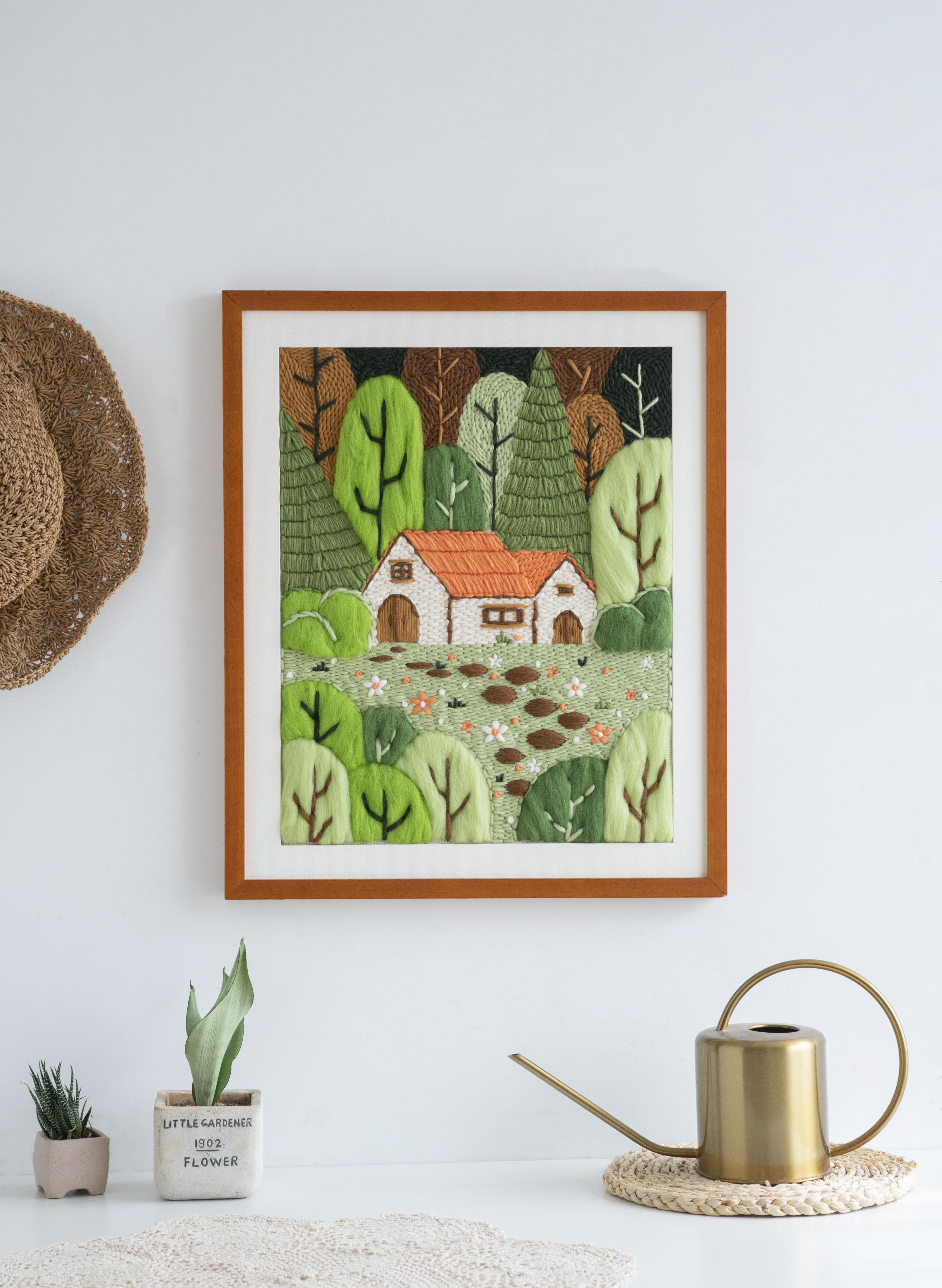 超简单❗diy装饰画拯救大白墙❗