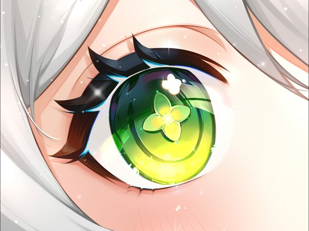 【草神眼睛画法】凡人也想画神明之眼