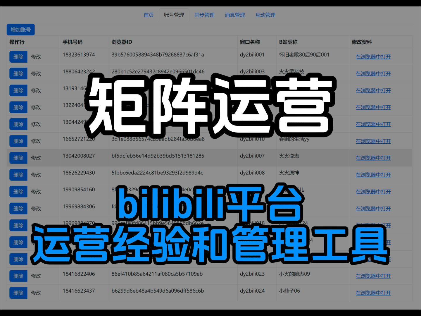 几千块测试出来的B站矩阵运营经验以及矩阵管理工具分享哔哩哔哩bilibili