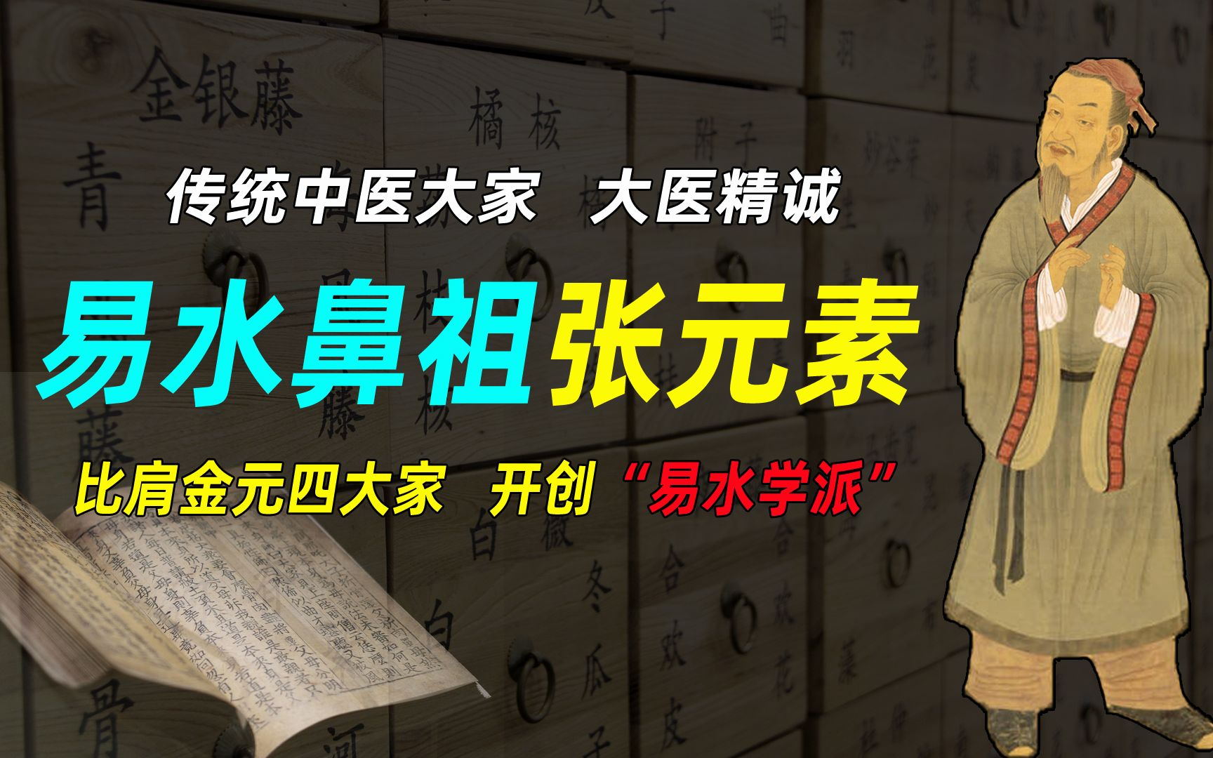 [图]传统中医大家，易水鼻祖张元素，比肩金元四大家，开创“易水学派”，大医精诚！