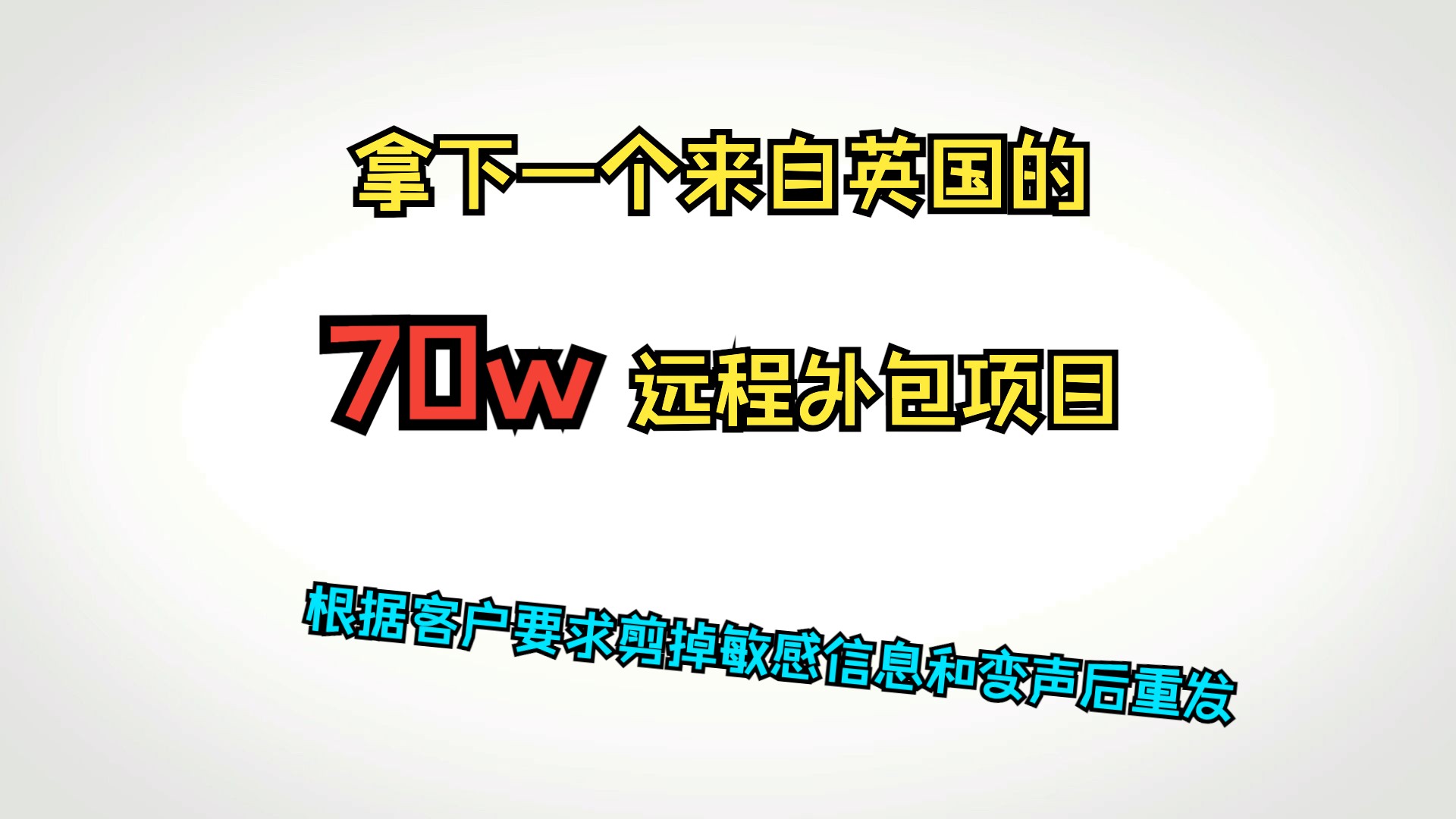 一个来自英国的70w远程外包项目是如何谈成的【经客户保密要求剪辑后重发】哔哩哔哩bilibili