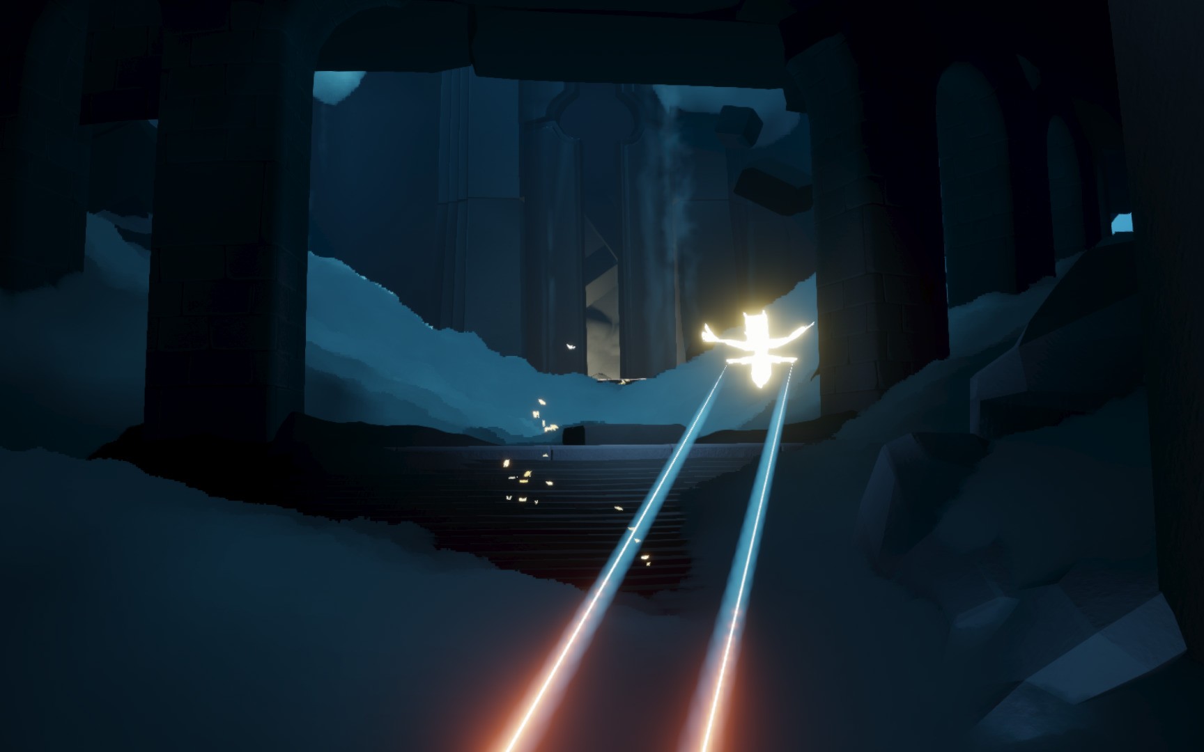 『光遇』暴风眼(安全路线) 献祭.