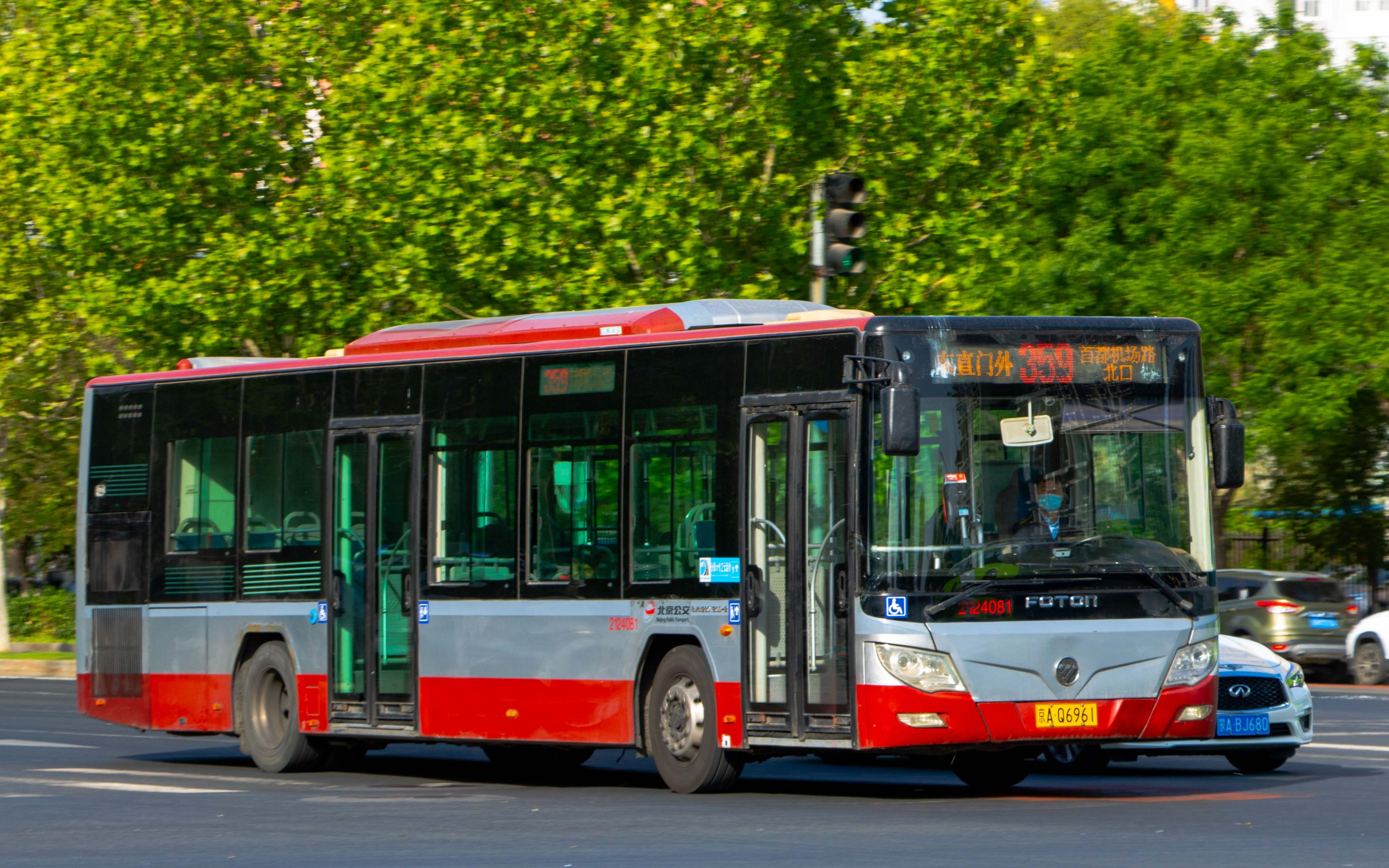 【机场闪电的没落】 北京公交 359路 全程展望 东直门外-首都机场路北