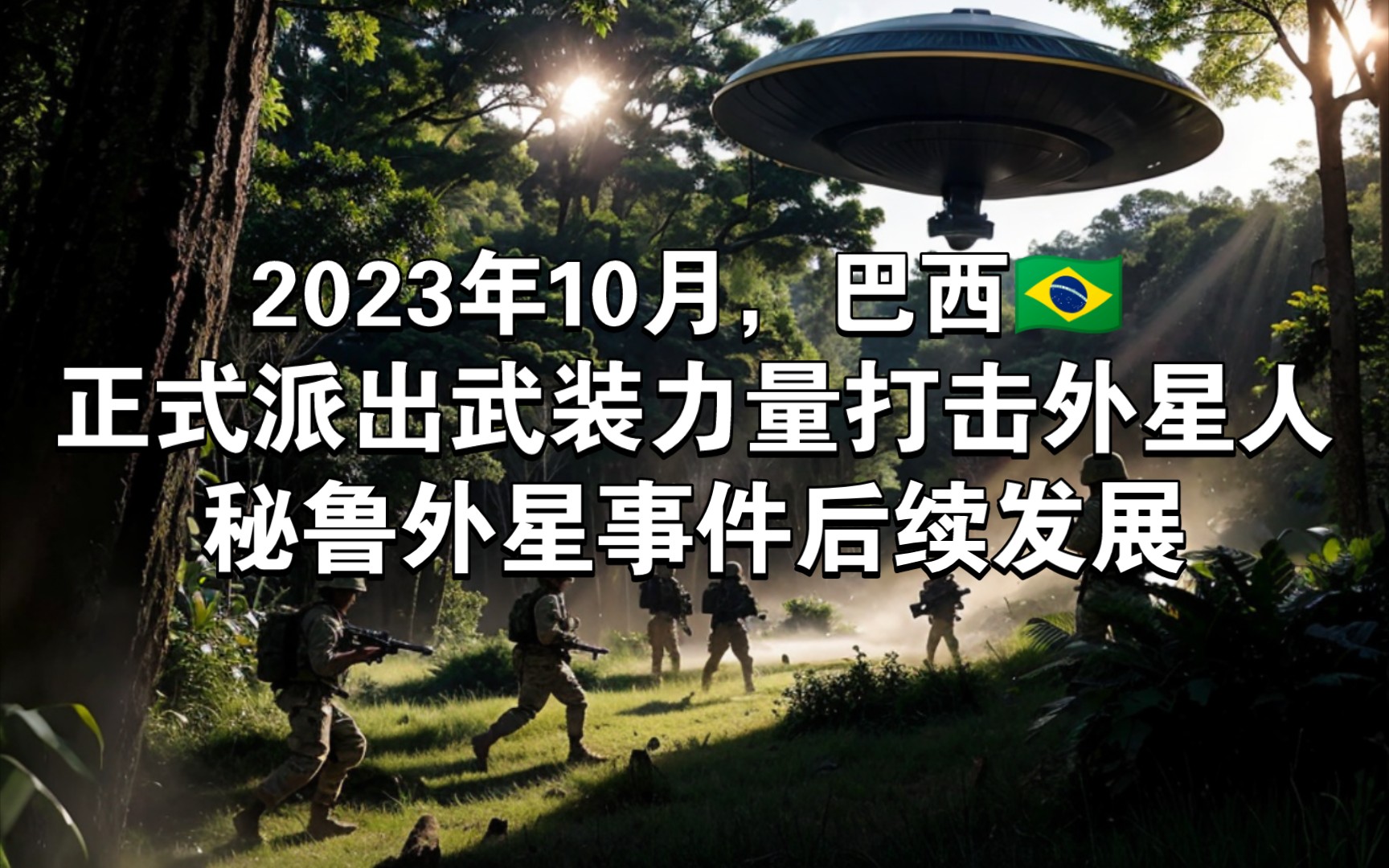 [图]2023年10月，巴西正式派出武装力量打击外星人，以及秘鲁外星事件后续发展