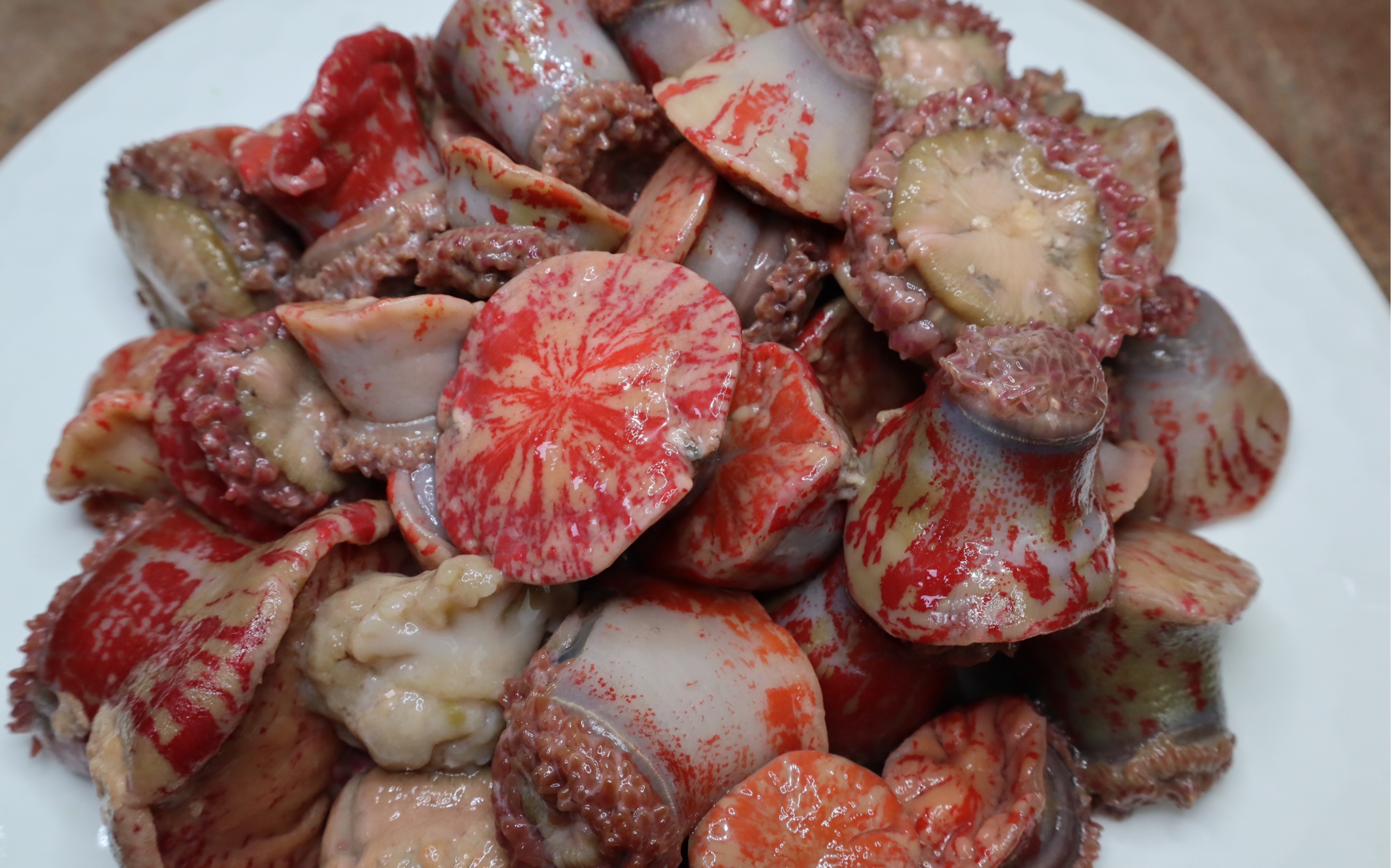 海葵炒白菜图片