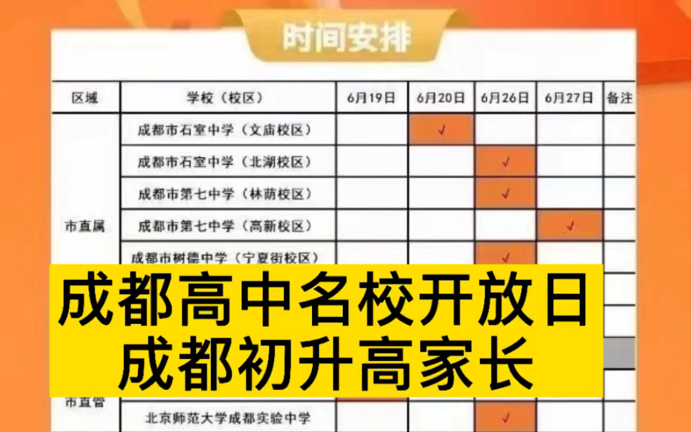 成都高中名校开放日,2021成都初升高家长不要错过哦!哔哩哔哩bilibili