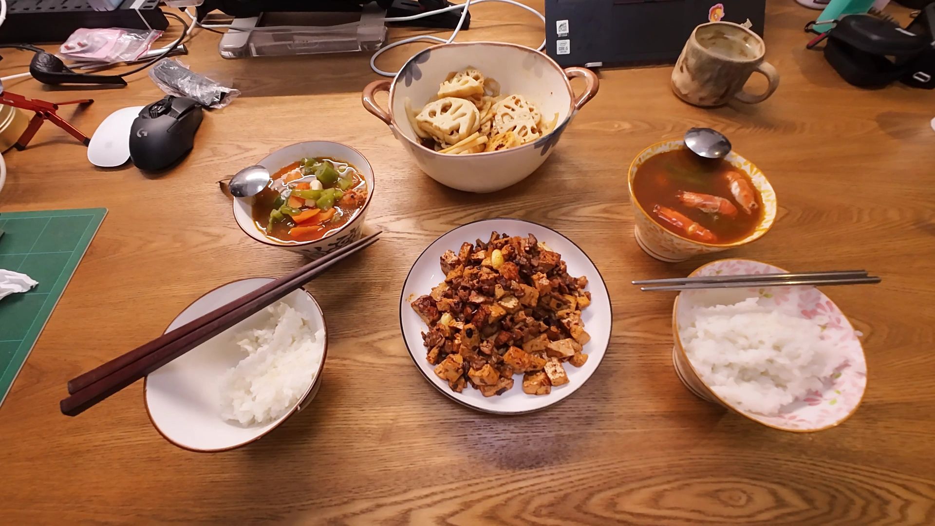 家里一餐|藕片豆腐