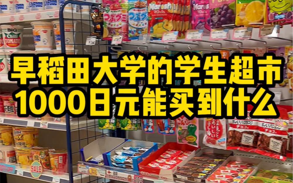 带你们瞅瞅早稻田大学的学生超市(拉垮警告)哔哩哔哩bilibili