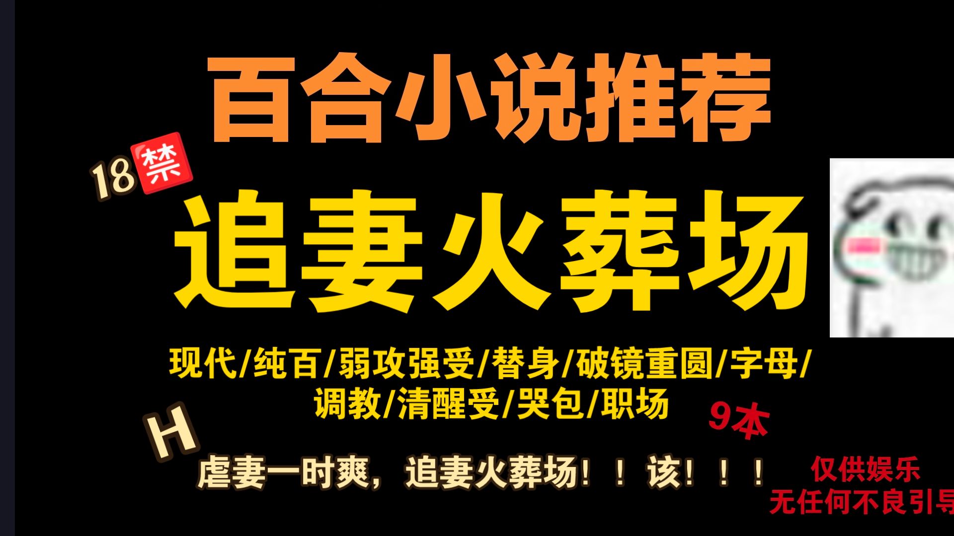 【百合小说推荐/第48期 追妻火葬场】虐妻一时爽,追妻火葬场,该!!!哔哩哔哩bilibili