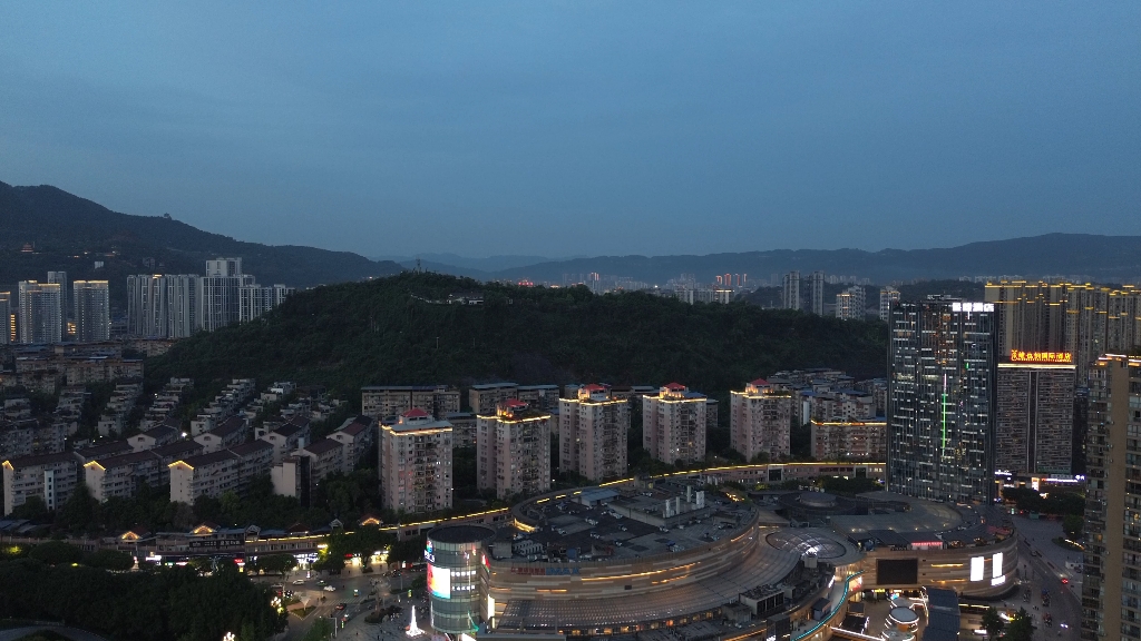 达州夜景上央视图片