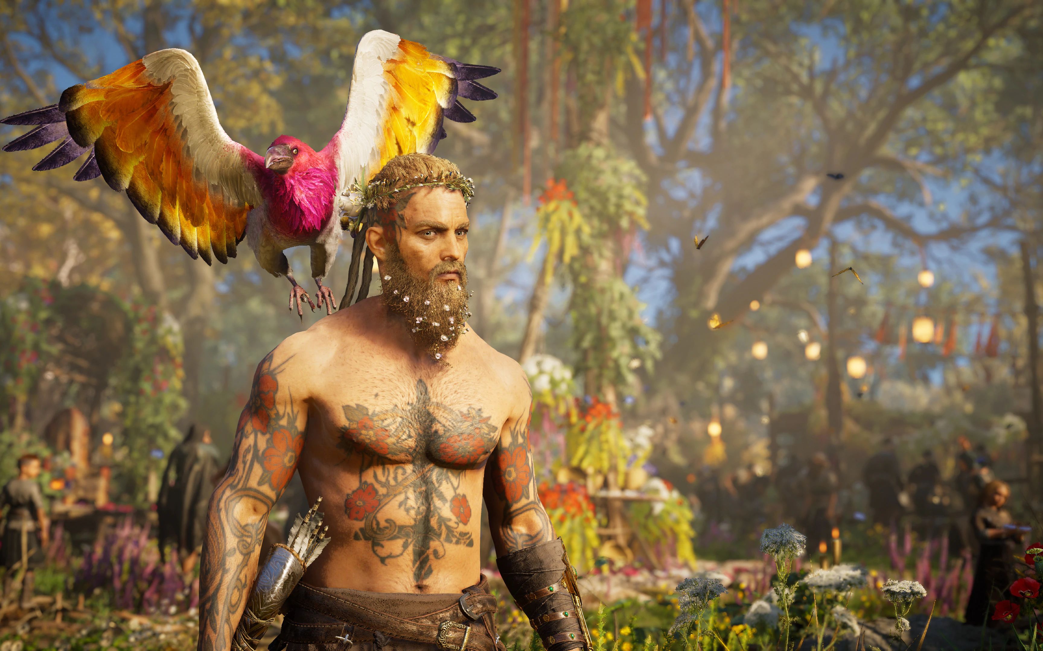 全流程无解说刺客信条英灵殿奥斯塔拉庆典春季庆典复活节