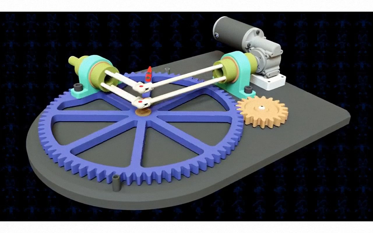 变角度传动机构三维模型