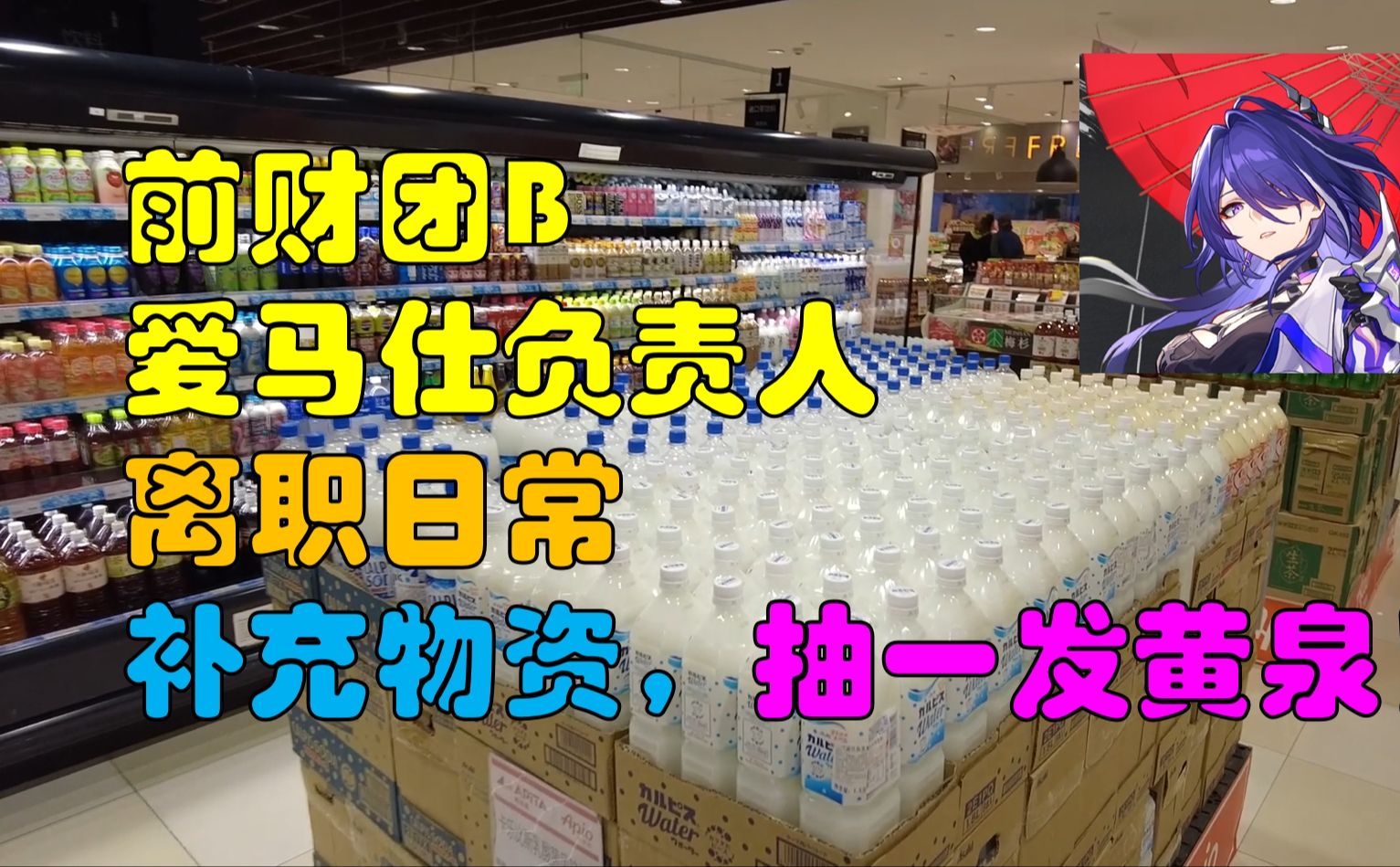 【前财团b-爱马仕负责人离职日常】补充一点躺平物资,然后抽个黄泉!