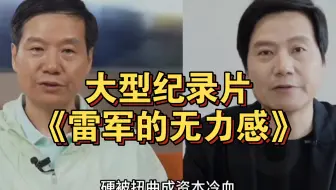 大型纪录片《雷军的无力感》为您播出！
