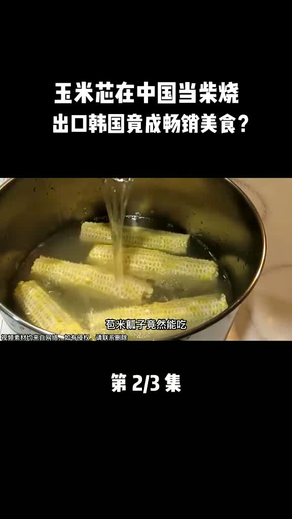 玉米芯”在中国当柴烧,出口韩国竟成畅销美食?#玉米芯 #玉米 #韩国 #萌知计划 #科普知识哔哩哔哩bilibili