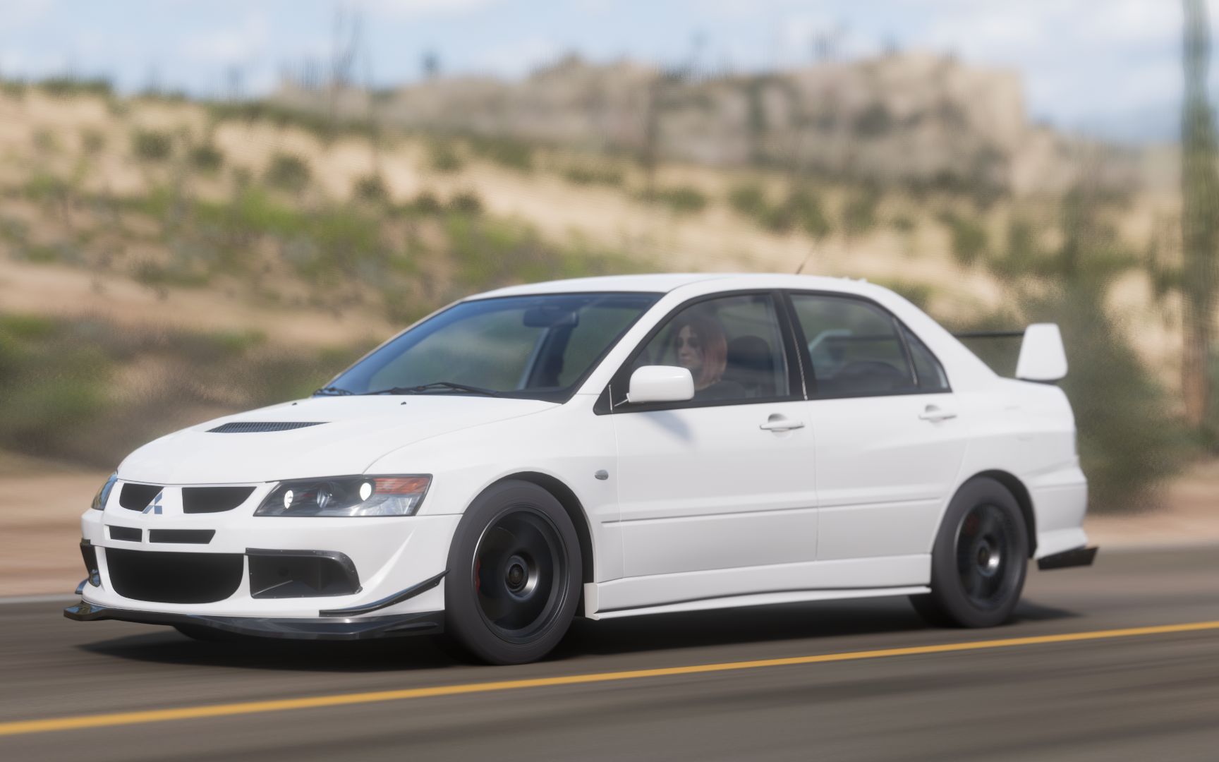 极限竞速 地平线5 驾驶三菱蓝瑟 evo参加比赛 正常驾驶 forza horizon