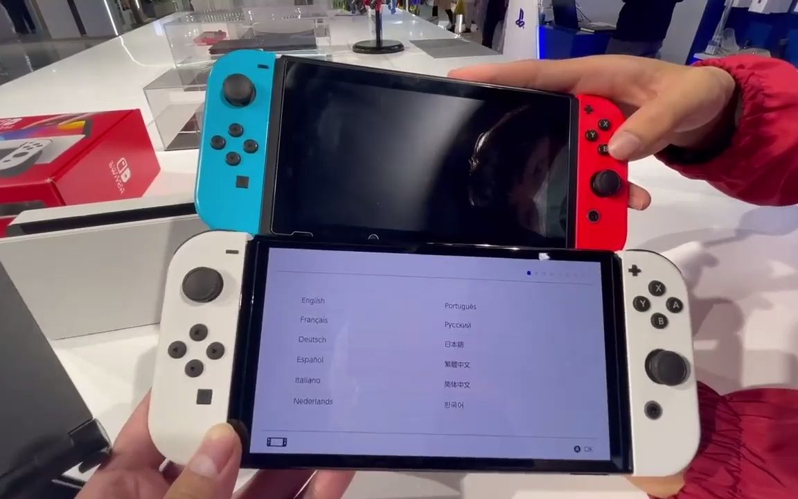 新款 任天堂switch OLED款 游戏机 开箱 到手就是玩哔哩哔哩bilibili