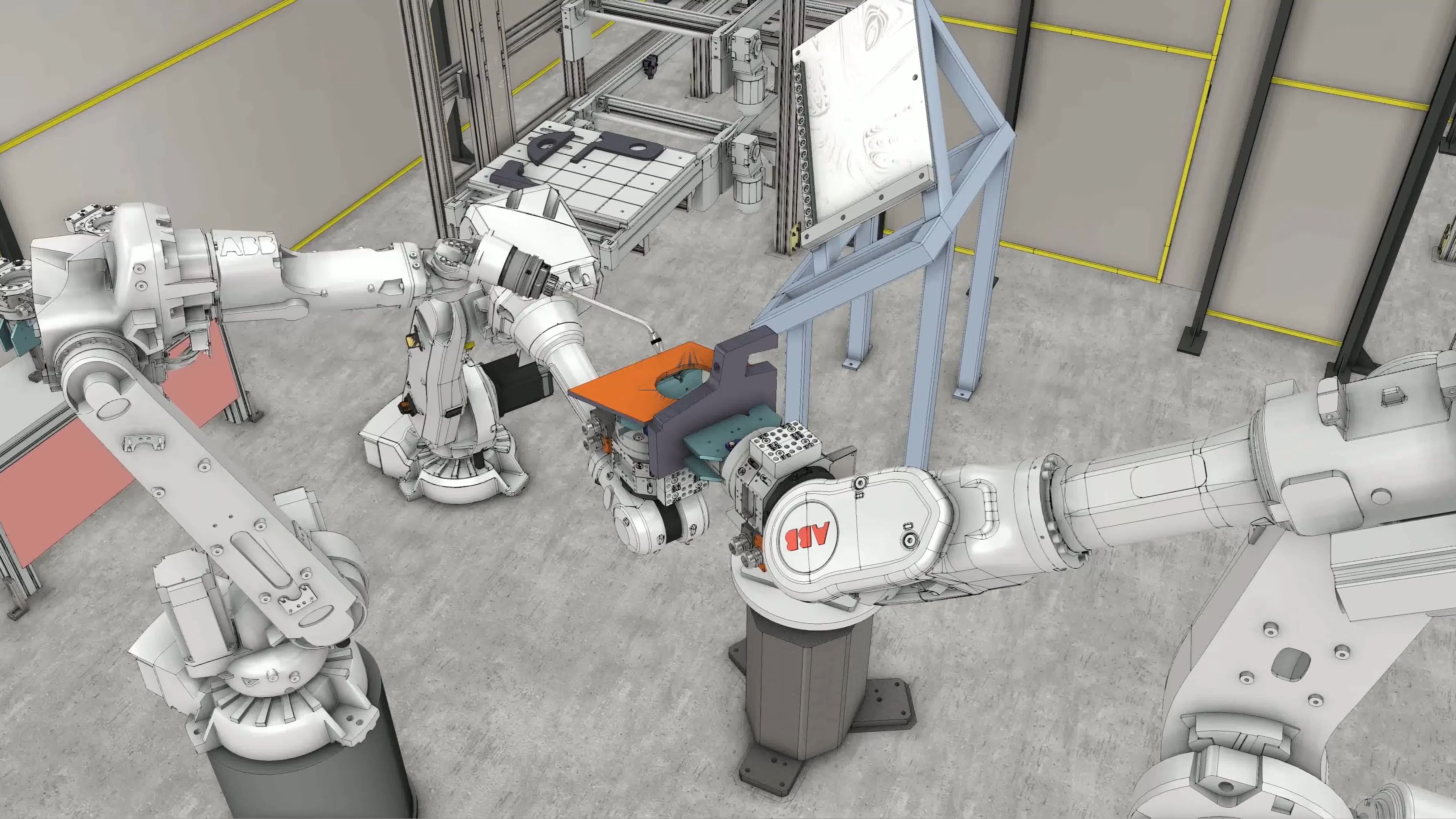 全自动化焊接机器人机械手工作站生产线