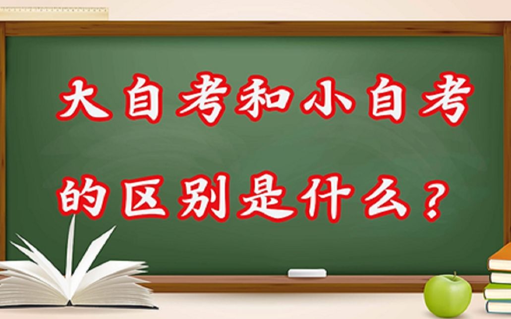 【自考】一分钟看懂大自考和小自考的区别是什么!千万别被骗了!哔哩哔哩bilibili