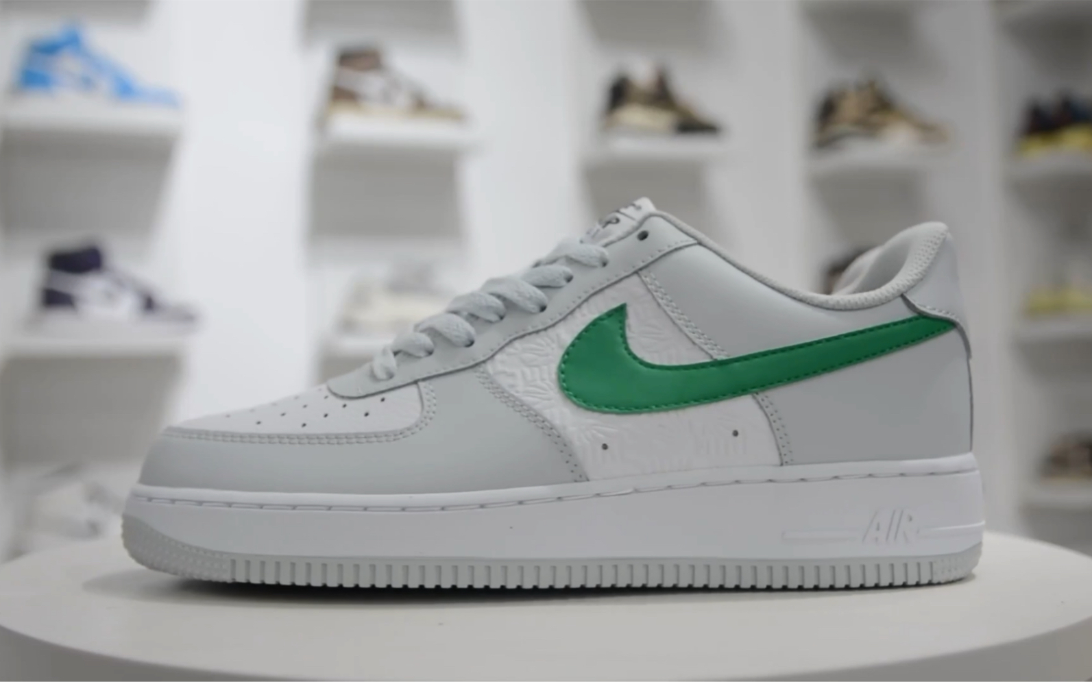 【独家实拍】Nike Air Force 1 Low 白绿印花哔哩哔哩bilibili