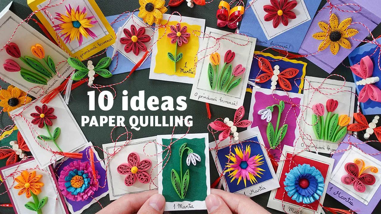 【miriams quilling】10个简单的衍纸画制作教程10 easy paper