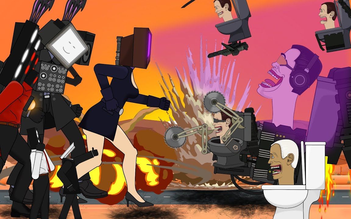 all series skibidi toilet bosses vs titan tv woman, titan